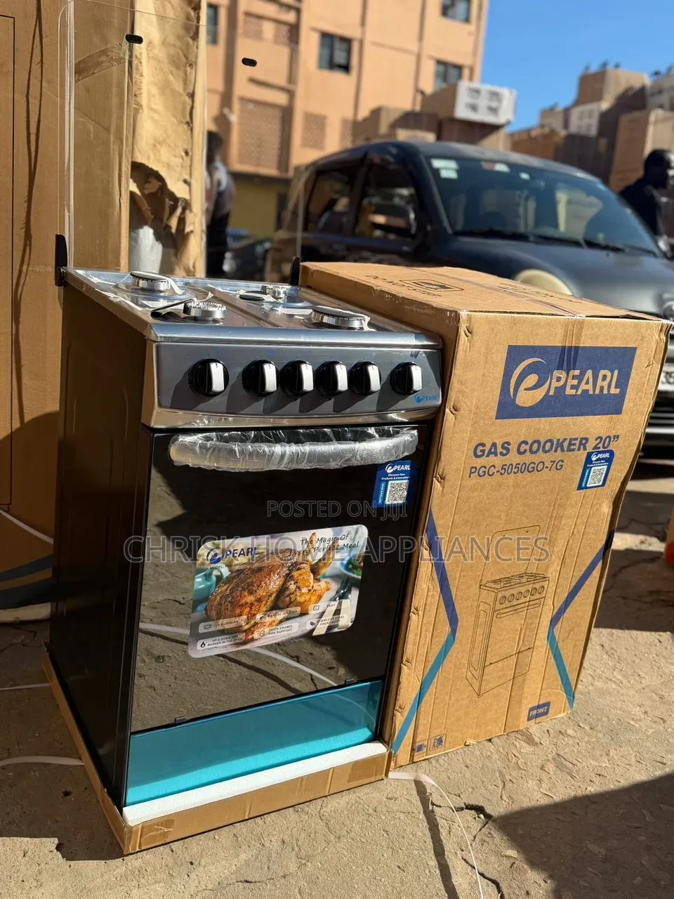 Pearl 50x50 All Gas Cooker With Oven Grill – Brand New