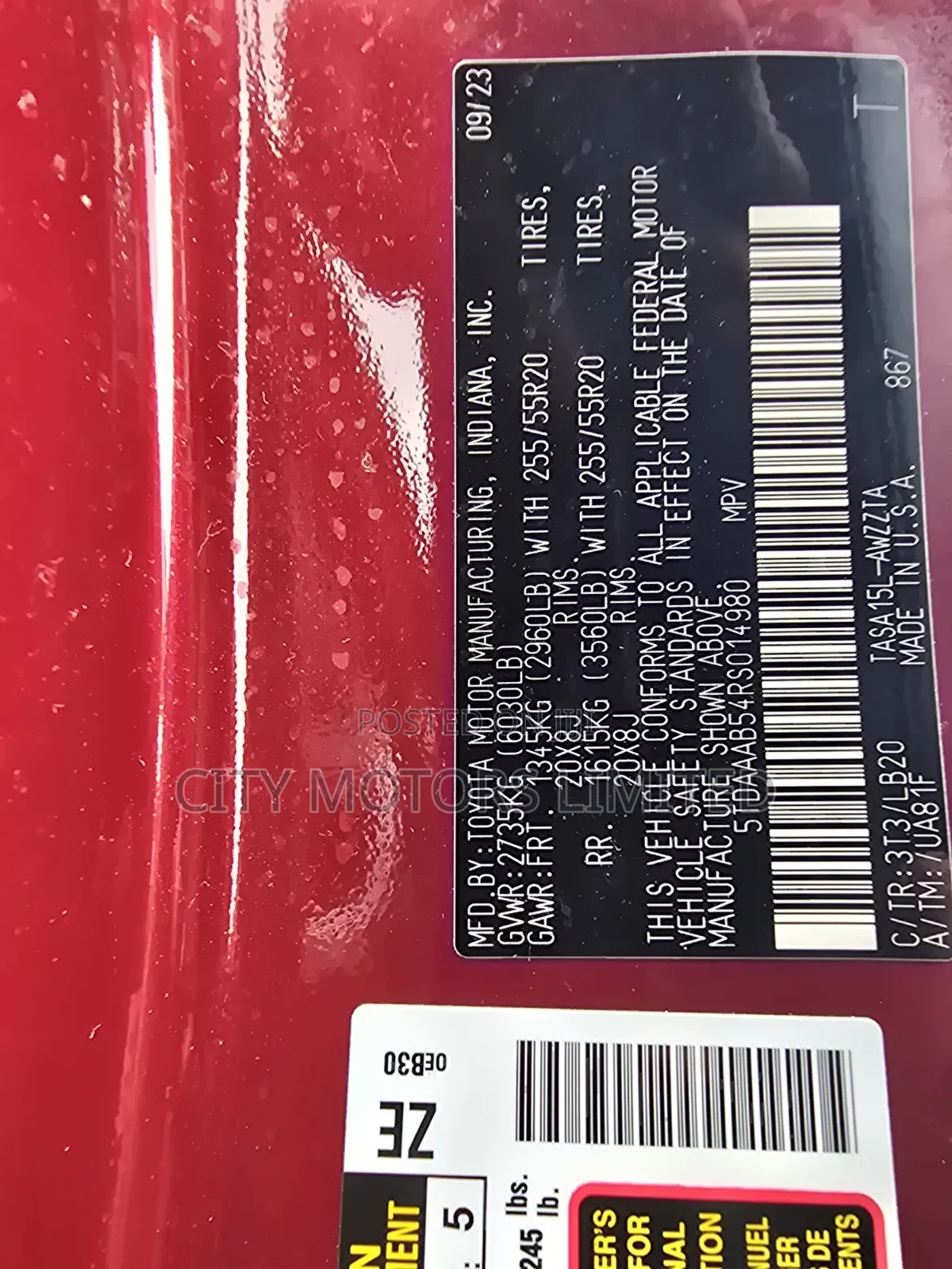 Toyota Grand Highlander 2024 Red
