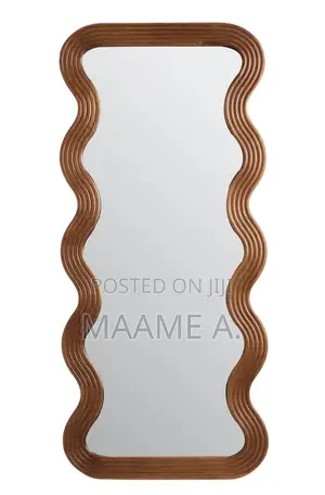 Habitat Wavy Wooden Full Length Wall Mirror - 150x68cm