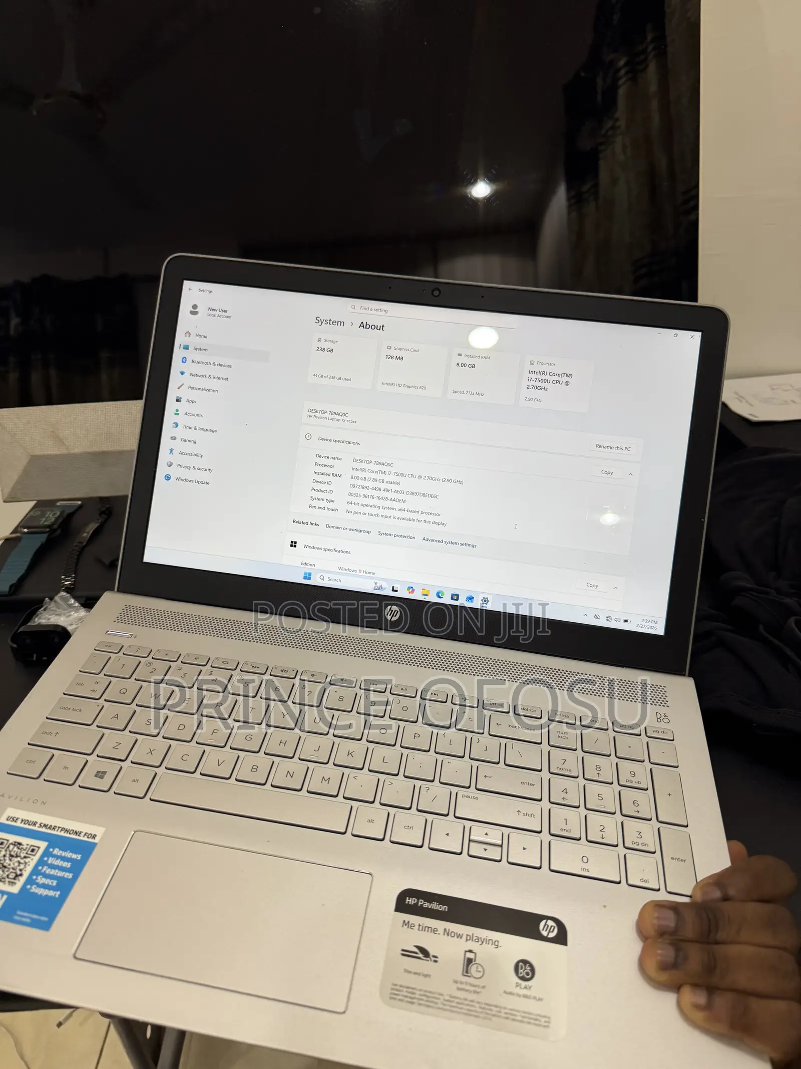 Laptop HP Pavilion 15 8GB Intel Core i7 HDD 256GB