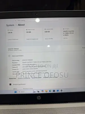 Laptop HP Pavilion 15 8GB Intel Core i7 HDD 256GB