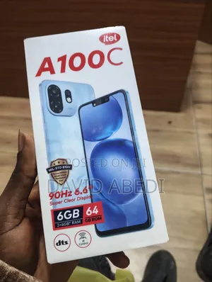 New Itel A100C 64 GB Black