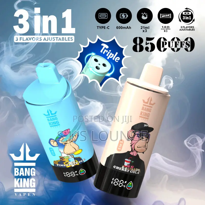 85000 Puffs Vape With 3 Different Flavors