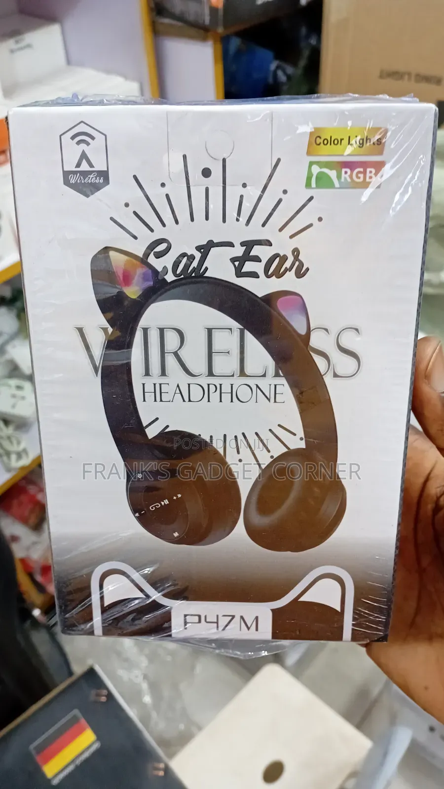 Cat Ear RGB Wireless Headphones P47m