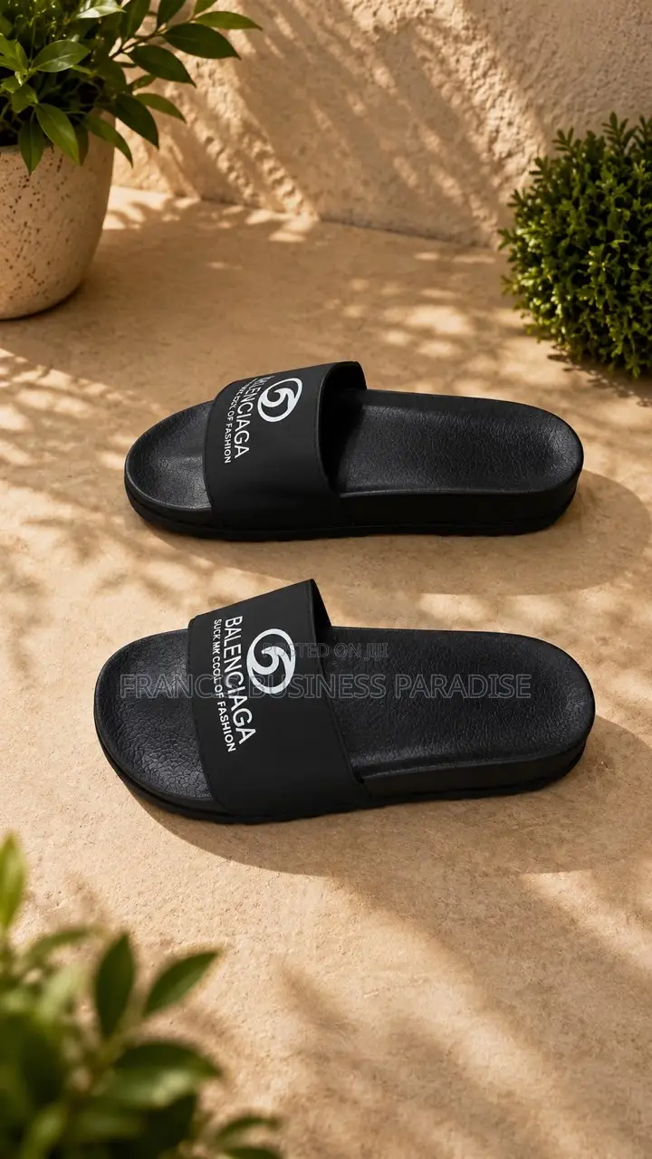 High-Quality Leather Flat Sandals - Men/Women