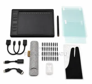 Vinsa 10×6 Graphic Drawing Tablet – For Online Teaching, Design Art