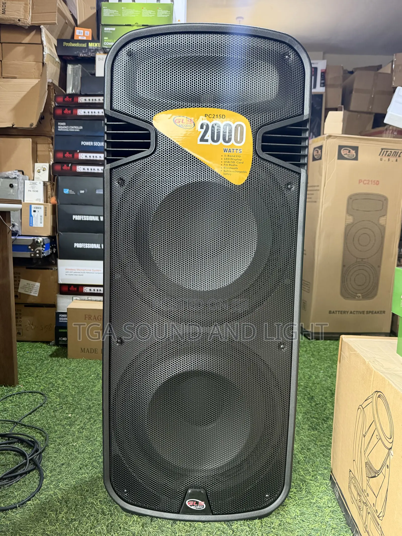 GLS Pc215d 2x15 Inches Rechargeable Active Loudspeaker