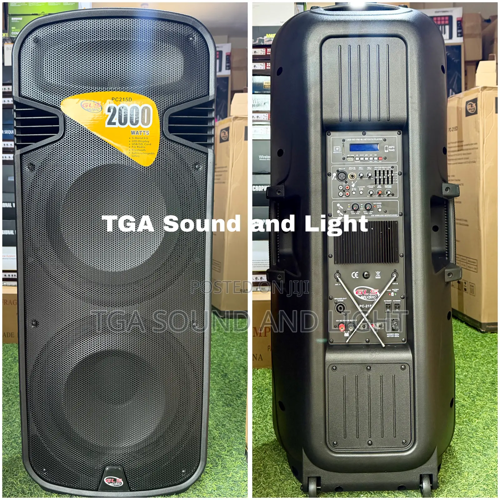 GLS Pc215d 2x15 Inches Rechargeable Active Loudspeaker