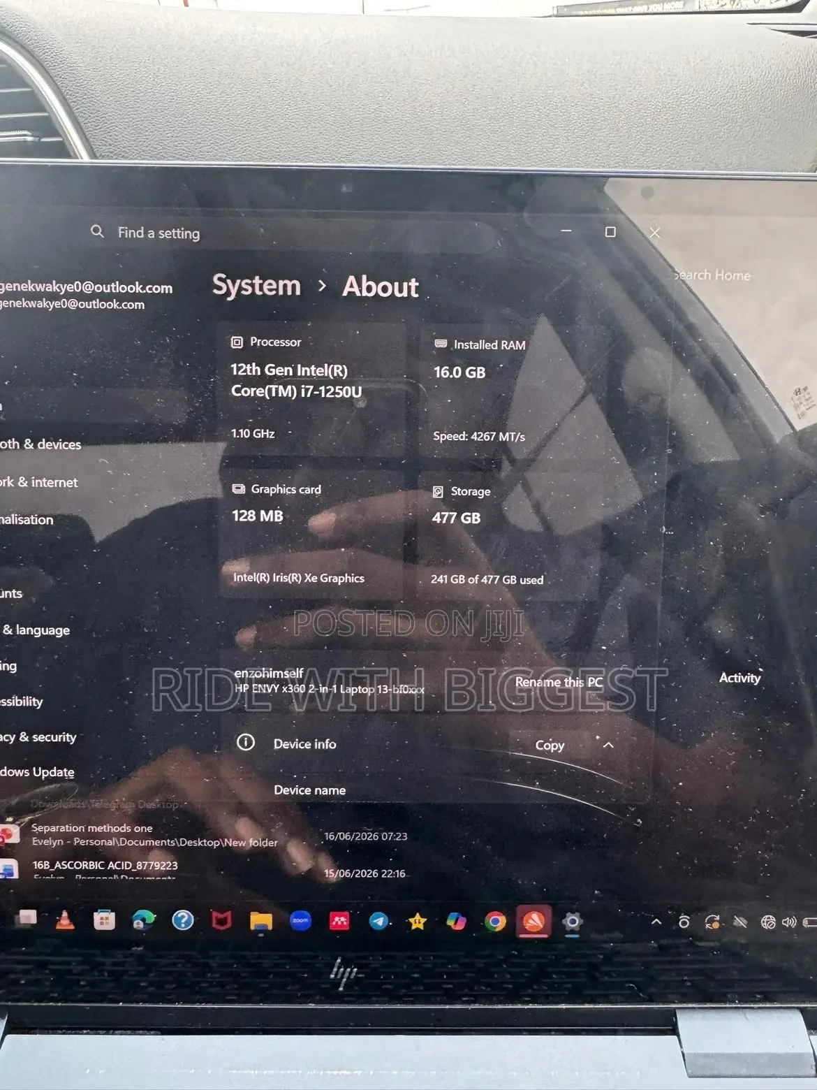 Laptop HP EliteBook x360 1040 G9 16GB Intel Core i7 SSD 512GB