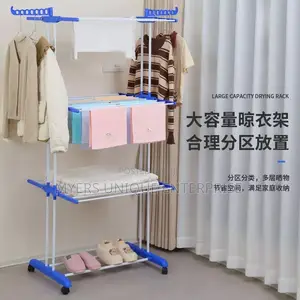 4-Tier Clothes Drying Rack,Heavy Duty Steel