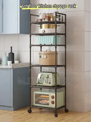 6 Tier Rolling Storage Rack