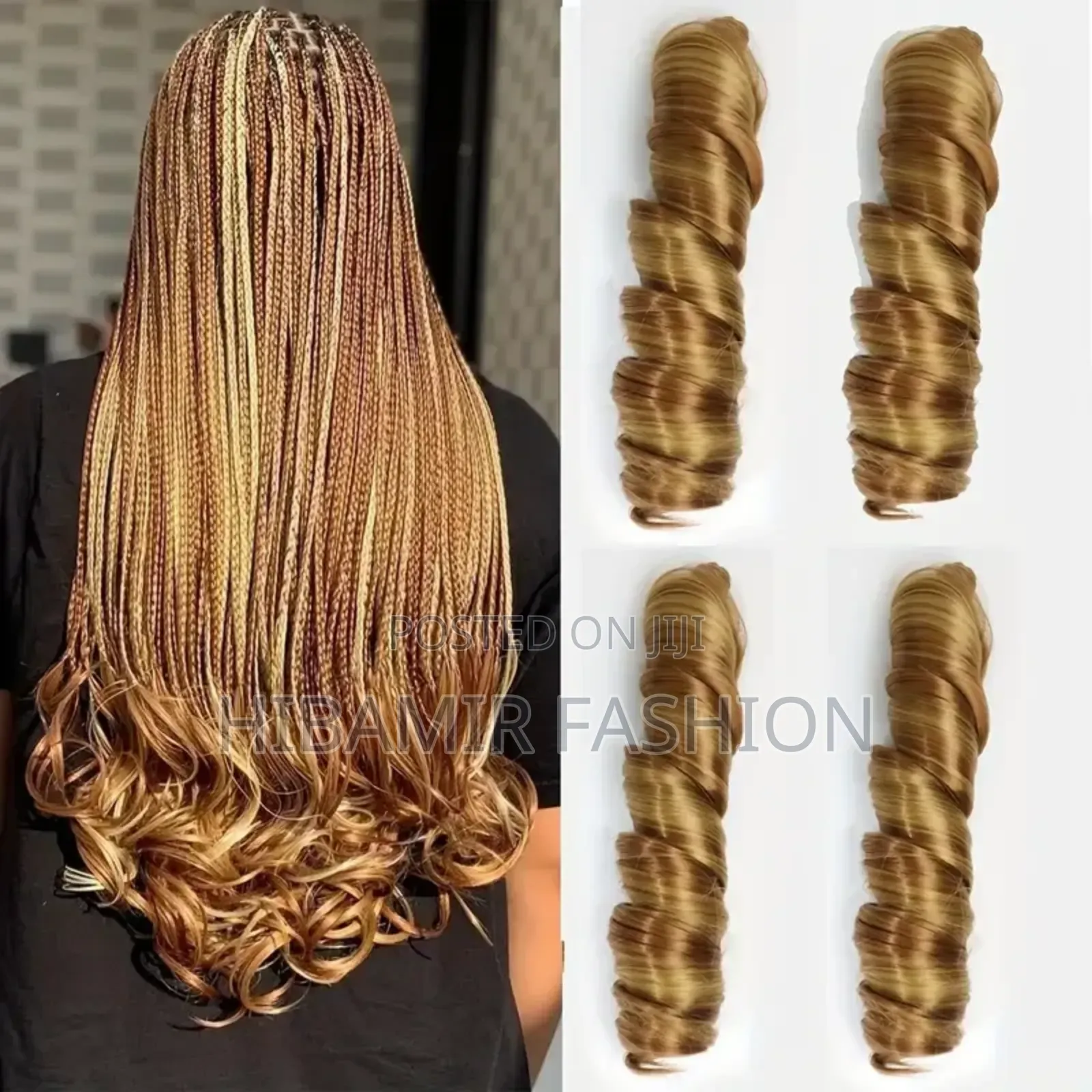 Bone Straight and Spiral Curl Hair Extension