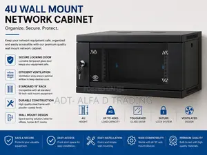 4u Wall Mount Network Cabinet With Fan Pdu