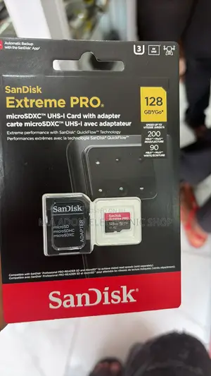 Micro Sd Extreme Pro Sandisk 128 Gb With Speed Up to 200 MBS
