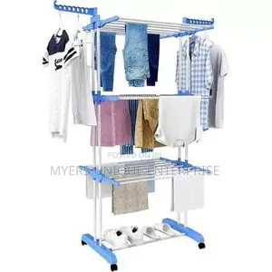 4-Tier Steel Clothes Hanger,50kg(Foldable)