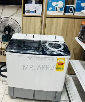 Classic TCL 10.5kg Spin Dry Washing Machine(White) Transparent Lid