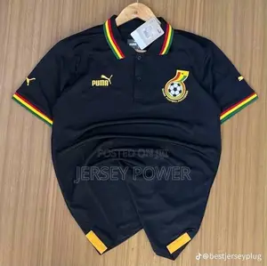 Ghana Black Lacoste Jersey