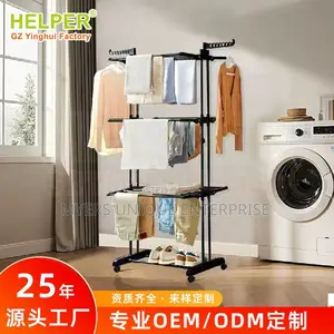 Standing Drying Rack 4 Tier+Lockable Wheels