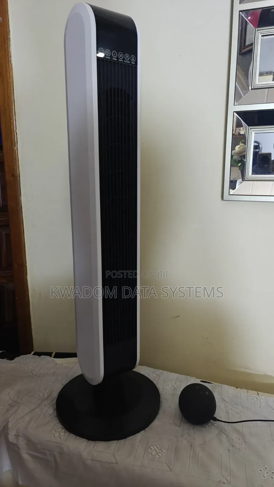 Holmes 40' Wi-Fi Tower Oscillating Fan With Clean Breeze With Alexa