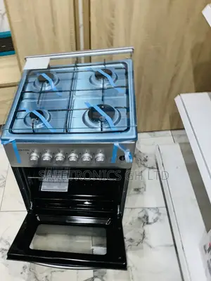 Try Massive Volcano 4-Burner Gas Cooker 50x50 Oven Grey Grill
