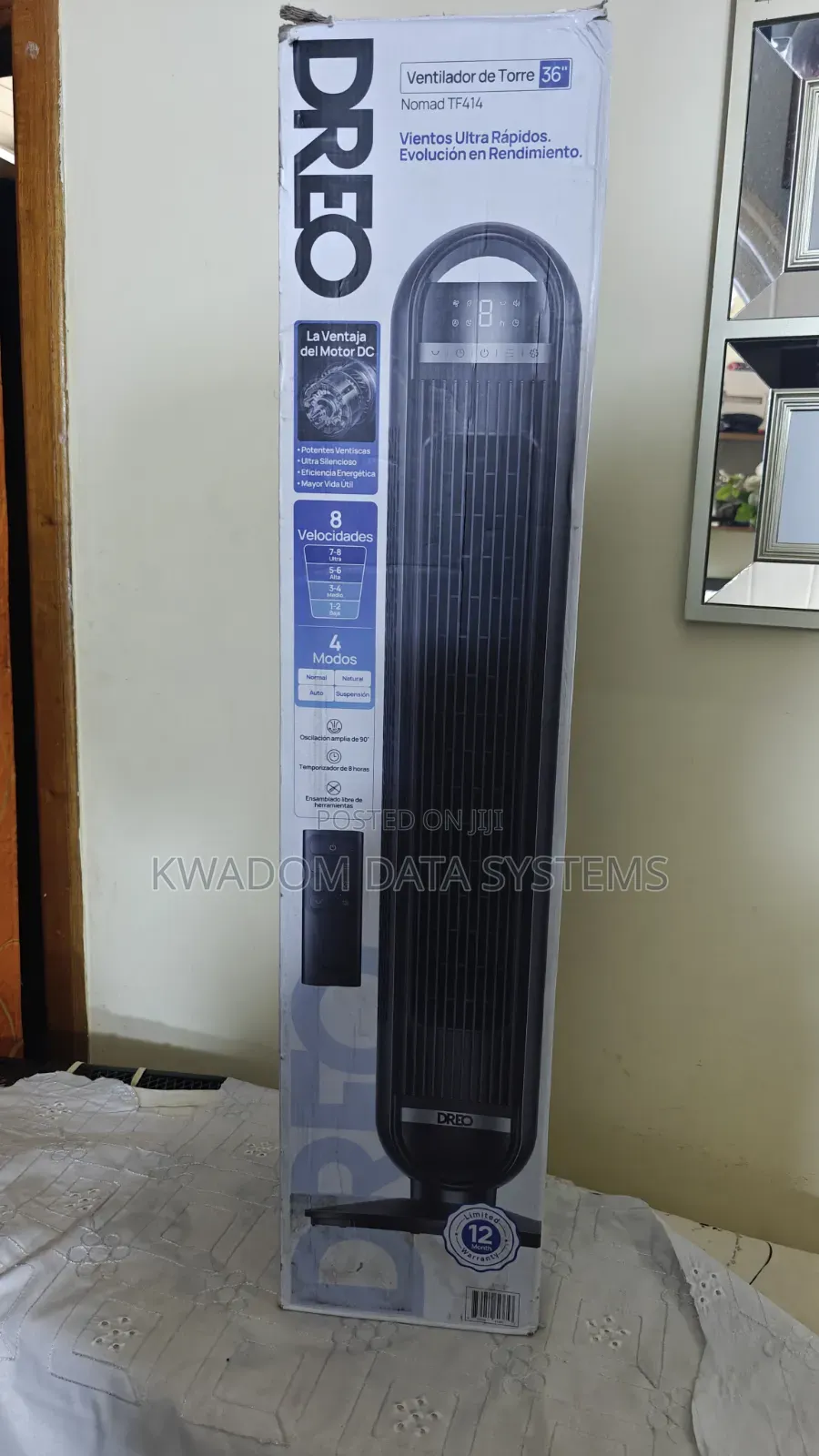 Dreo Tower Fan Quiet Floor Fan 90 Oscillating With Remote