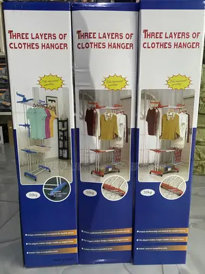 4 Tier Cloth Rack With Hanger Bar