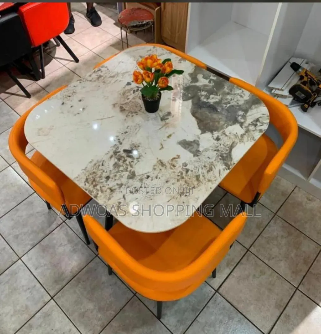 4 Seater Marble Dining Set