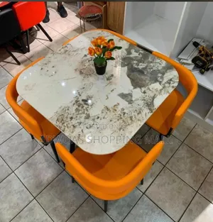 4 Seater Marble Dining Set