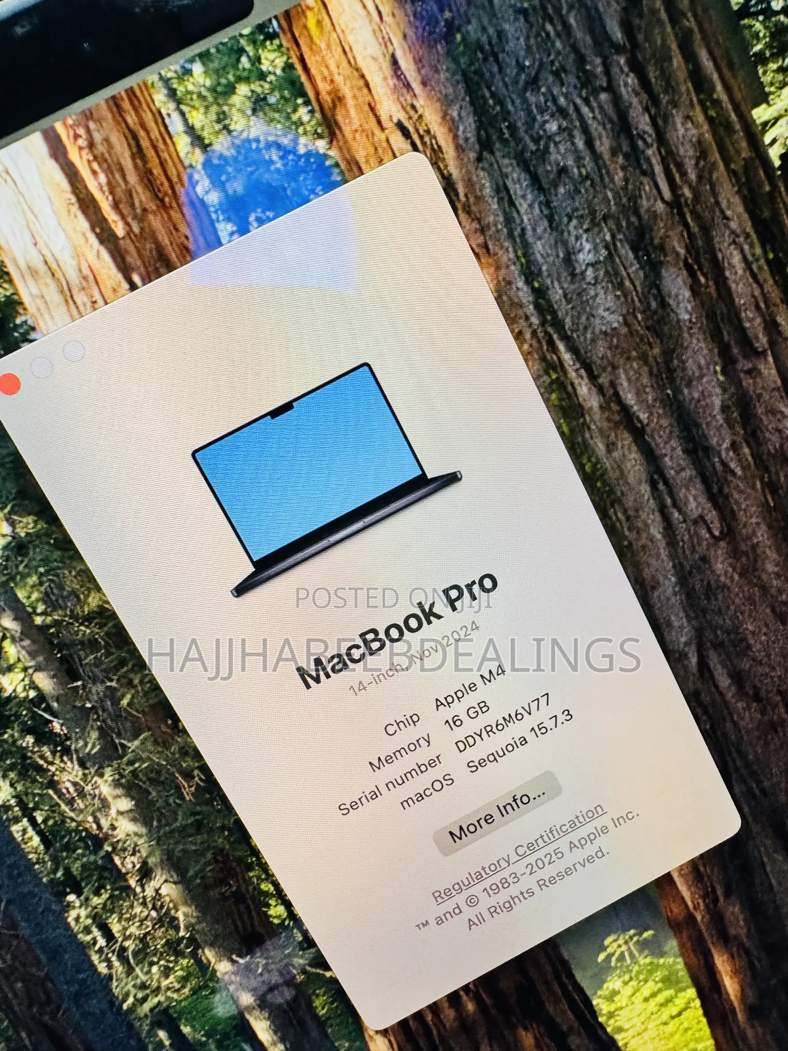 Laptop Apple MacBook Pro 2024 M4 16GB Apple M4 SSD 512GB