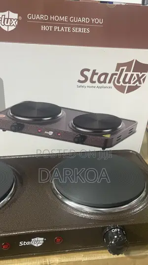 Starlux Double Burner Electric Hot Plate/Stove