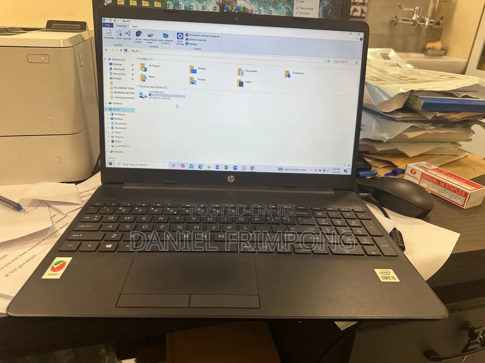 Laptop HP 15 8GB Intel Core i5 HDD+SSD 1T