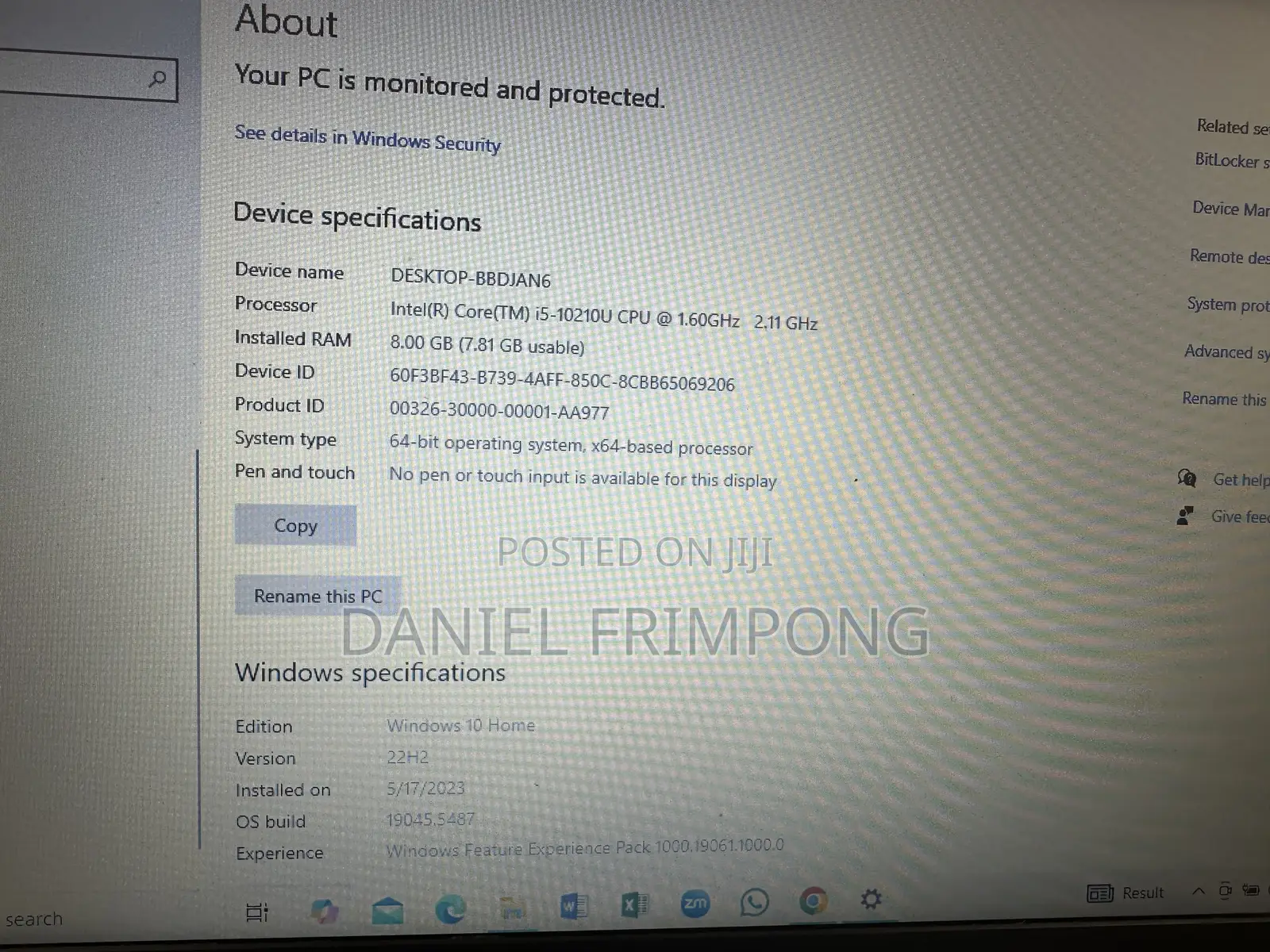 Laptop HP 15 8GB Intel Core i5 HDD+SSD 1T