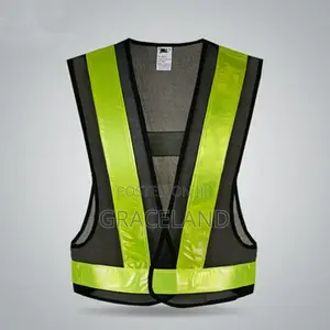 This X Original Reflective Safety Vest V-shape 10 Cm Straps Fabric