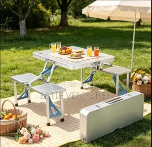 Portable Aluminum Folding Picnic Table