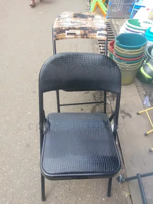 Folding Metal Chair With Design