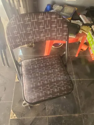 Folding Metal Chair With Design