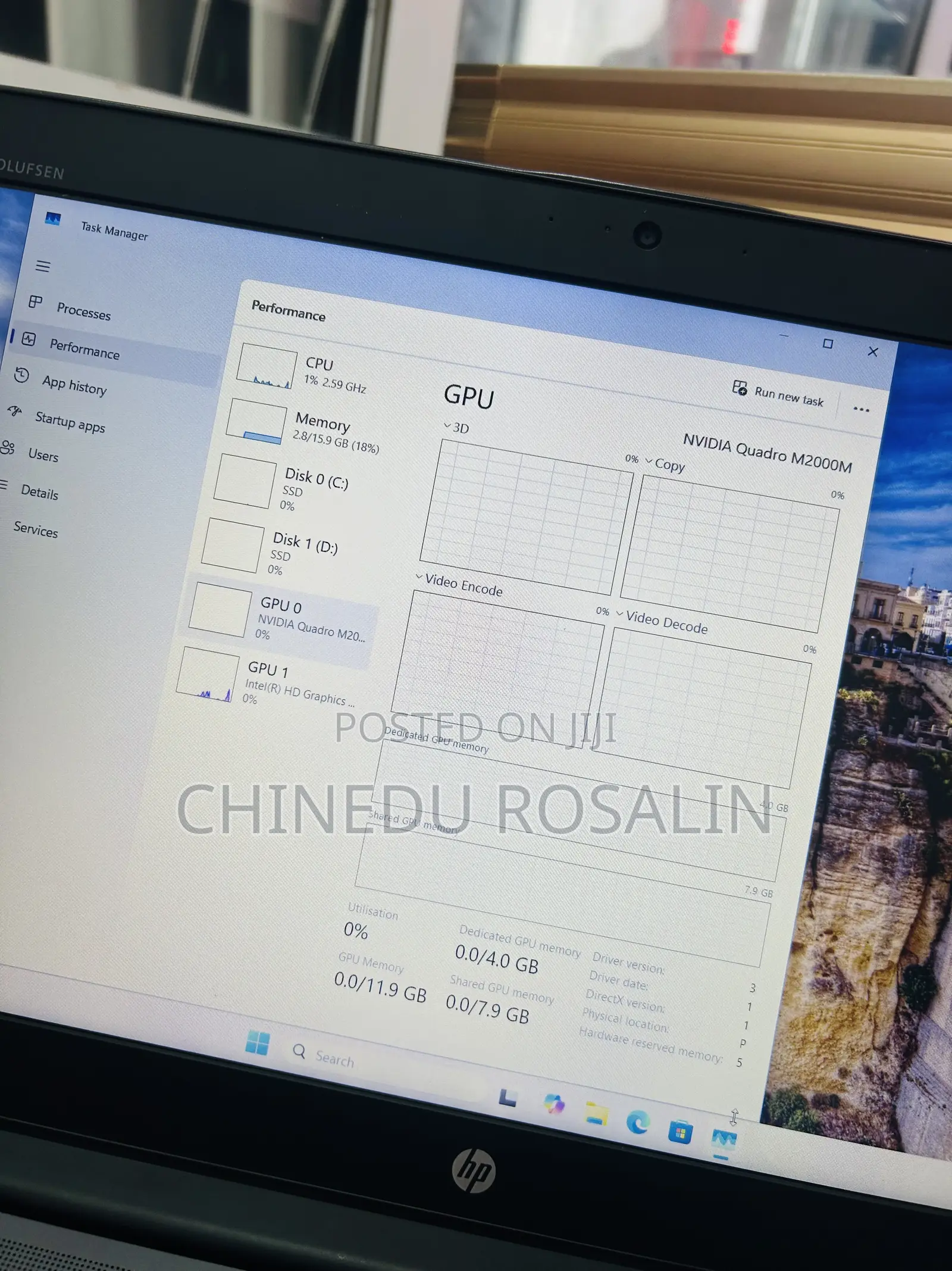 Laptop HP ZBook 15 G3 16GB Intel Core i7 SSD 256GB