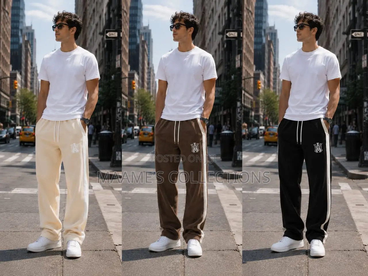 New Style Men's Loose Straight-Leg Casual Sports Sweatpants / Joggers