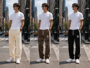 New Style Men's Loose Straight-Leg Casual Sports Sweatpants / Joggers
