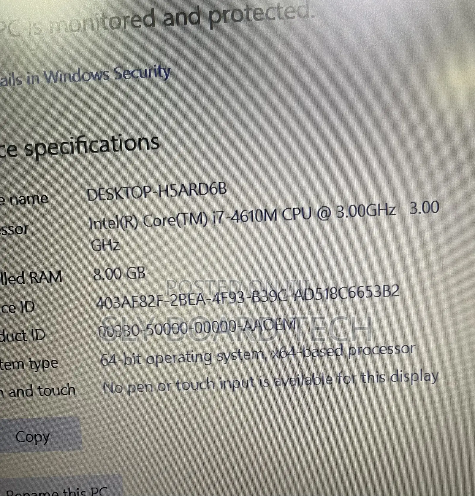 Laptop HP ProBook 650 G1 8GB Intel Core i7 HDD 500GB