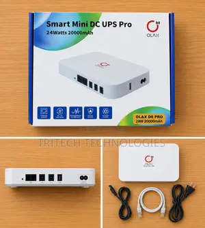 Olax D8 Pro Smart Mini Ups 12v 74wh 20000mah Portable Ups Backup