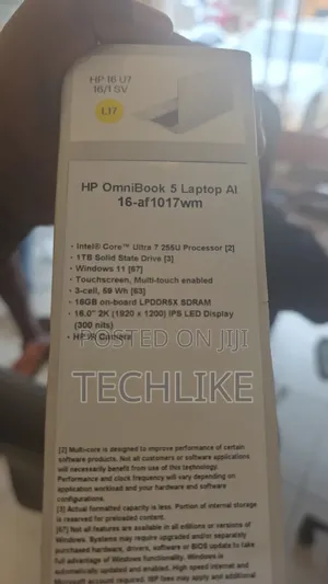 New Laptop HP OmniBook 5 16" 16GB Intel Core Ultra 7 SSD 1T