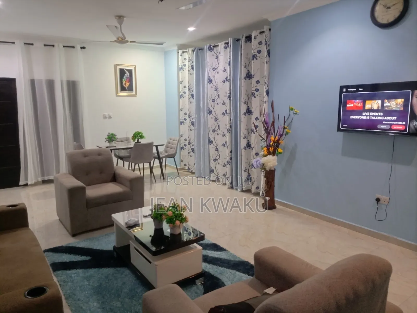 Furnished 2bdrm Apartment in Akweteyman, Pentecost for rent