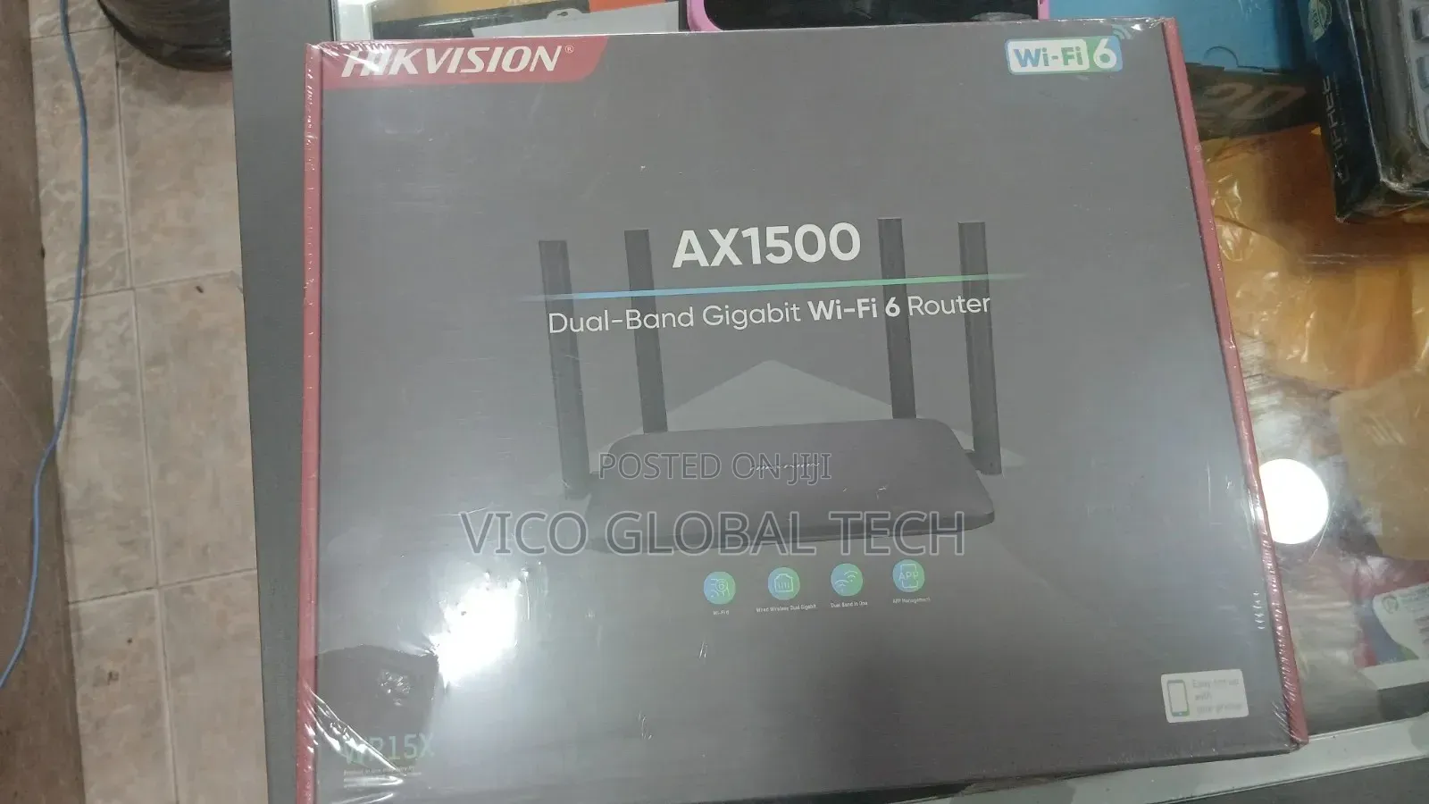 Hikvision Ax1500 Dual-band Gigabit Wi-fi 6 Router Wr15x