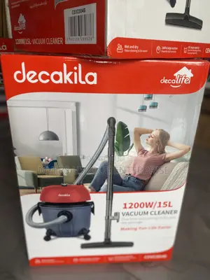 Decakila Dual Function Vacuum Cleaner-Dry Dust+Wet Spills