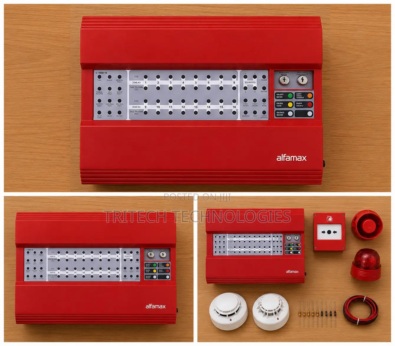 Alfamax C-1000-8 8 Zone Conventional Fire Alarm Panel