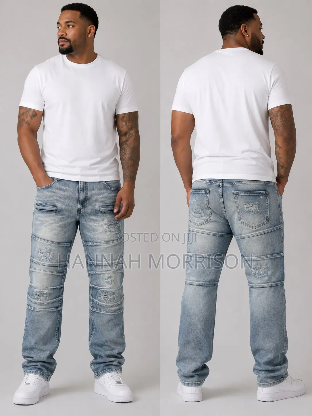 Men Quality Faded Jeans