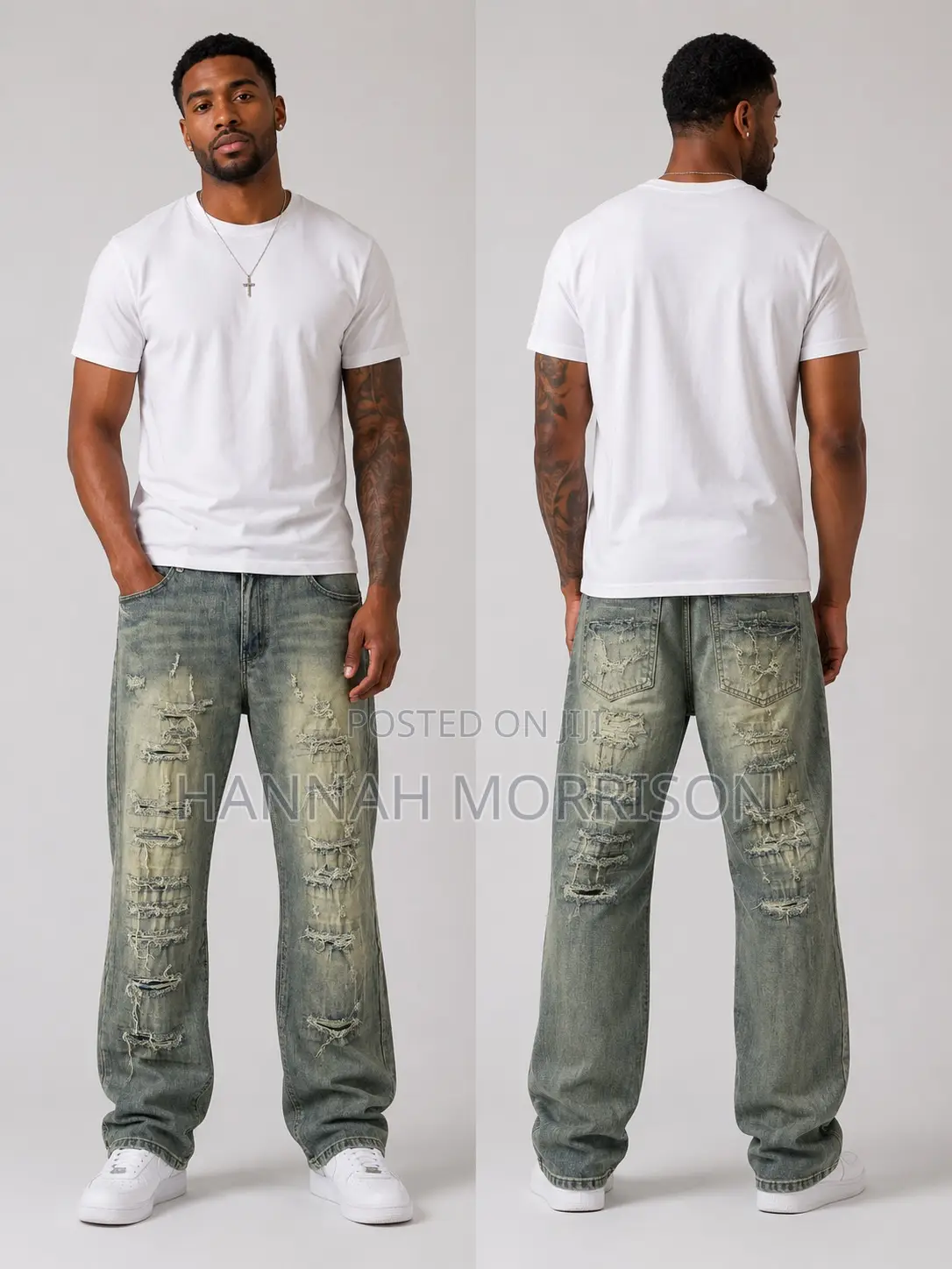 Men Quality Faded Jeans