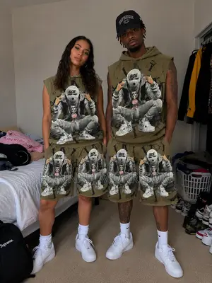 2pc Shorts and Hoodies Top for Sale