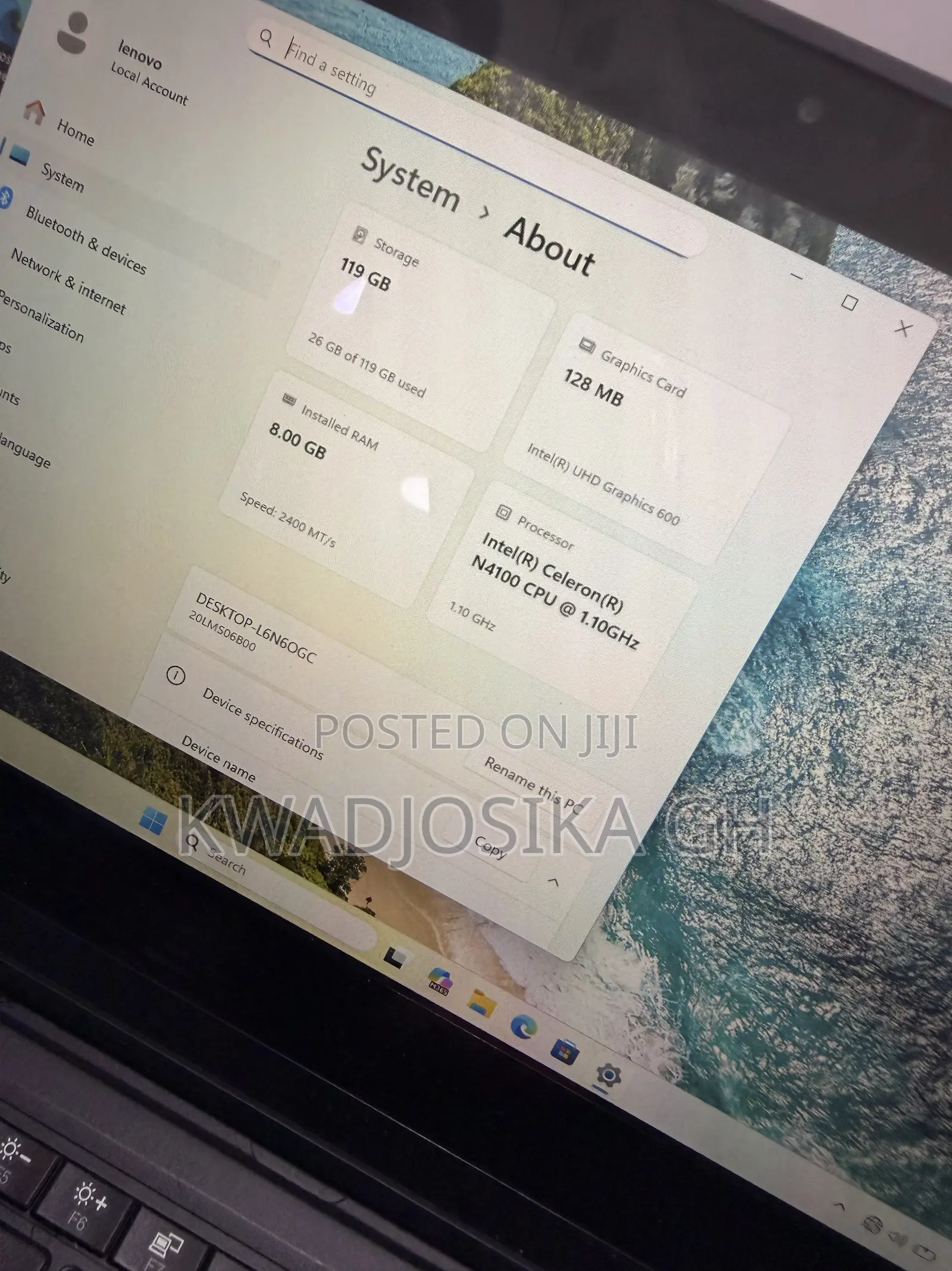 Laptop Lenovo Yoga 11e 8GB Intel Celeron SSD 128GB
